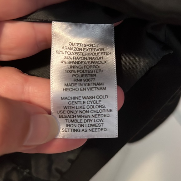 Allen B. Black One-Button Blazer Size M - Picture 6 of 7